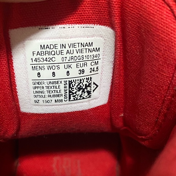 Mens Converse Hi Red sz 6 - Picture 4 of 7